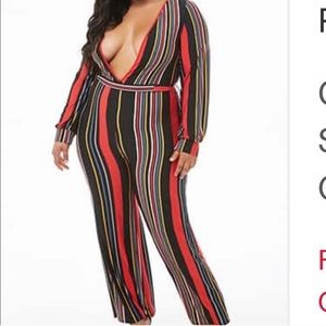 Multicolored jumpsuit. Worn once